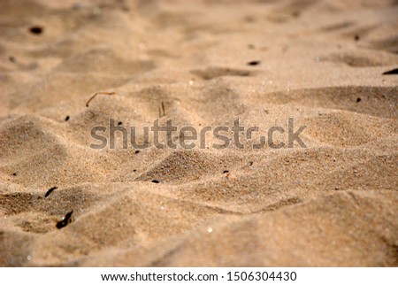 Sand on the beach of lake Baikal