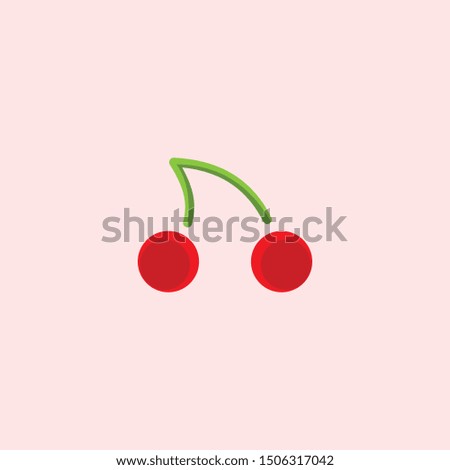 Cherry Fruits Vitamin Creative Logo Design