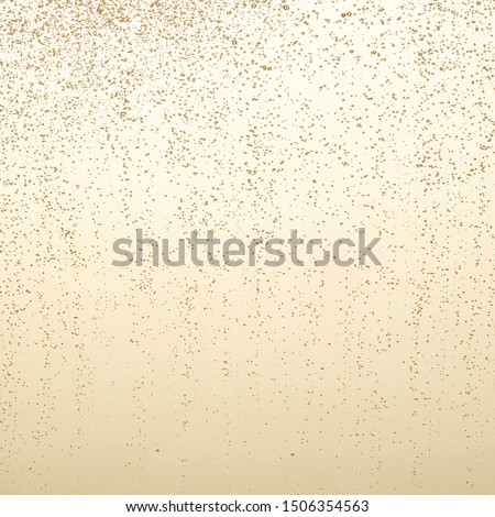 Very beautiful gold bubbles of champagne Royalty-Free Stock Photo #1506354563