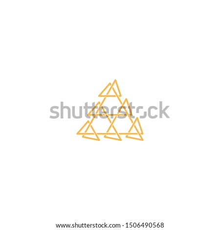Triangle logo design vector unique, modern