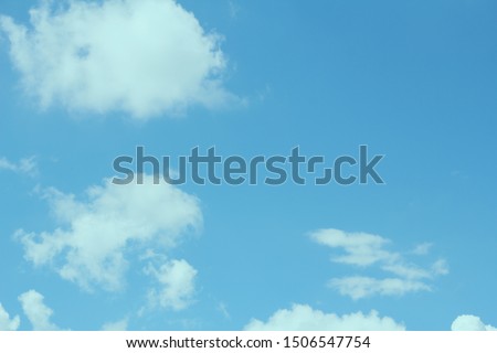 Blue sky with clouds for apply to background and text