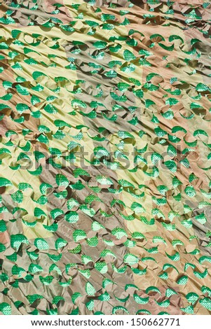 camouflage fabric for military use.