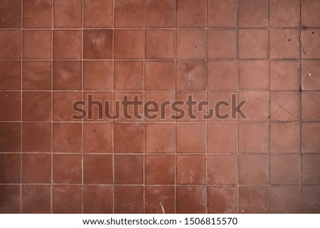A red square old tile pattern 
