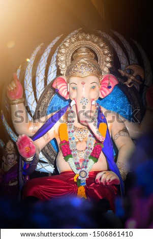A beautiful photo taken at Ganesh Arrival Ceremony