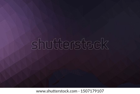 Dark Purple vector polygonal template. A sample with polygonal shapes. Polygonal design for your web site.
