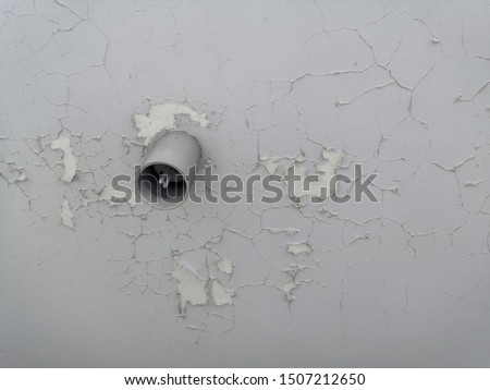 Old White Concrete Wall Paint Peeling Off The Walls Old