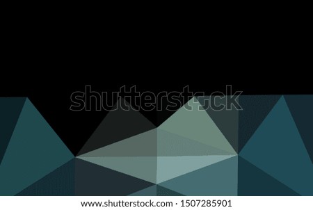 Dark Black vector blurry triangle template. Glitter abstract illustration with an elegant design. Template for your brand book.
