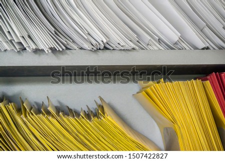 Stack of files , paper, folders