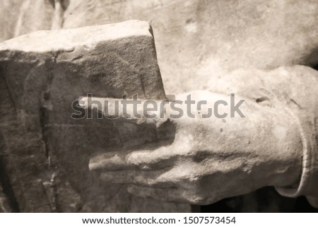 Germany, Berlin element of ancient stone sculpture