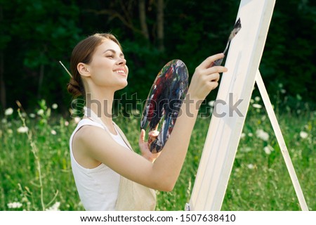 woman model beauty art paint