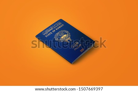 Kuwaiti passport ,passport document issued to citizens of Kuwait for international travel