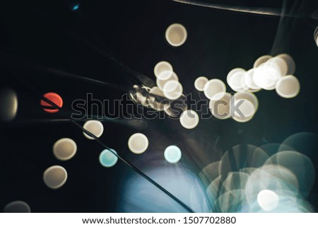 Beautiful abstract optical light bokeh  on a glow background.