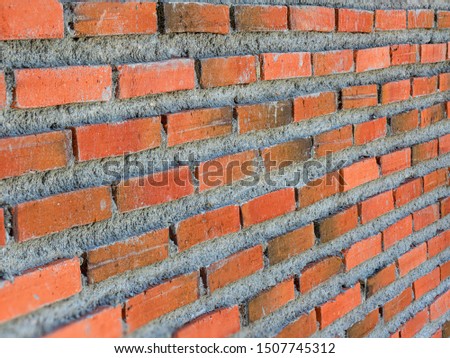 Pattern of Red brick wall for background and textured, Seamless Red brick wall background. Old Brick texture, Grunge brick wall background.