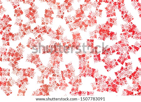 Light Red vector pattern with random forms. Colorful chaotic forms with gradient in modern style. Best smart design for your business.