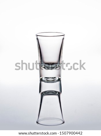 Beautiful Empty glass. Isolated on white background 
