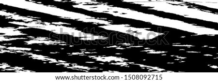 Monochrome Grunge Background. Abstract Black and White Texture with Scratched Lines, Spots and Blobs for Banner, Card, Wallpaper. Trendy Rough Halftone Pattern with Different Elements.