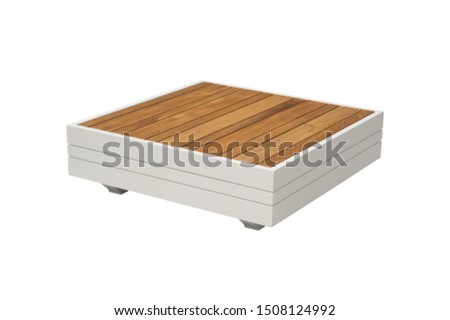 coffee table. furniture on a white background