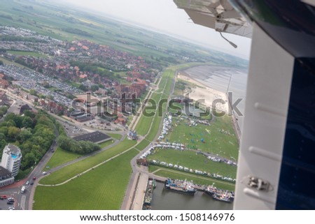 panoramic view of Norddeich (Norden), Germany.