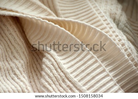 Knitted Blanket Close Up Abstract