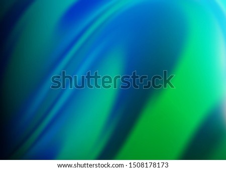 Light Blue, Green vector pattern with lamp shapes. Shining crooked illustration in marble style. The template for cell phone backgrounds.
