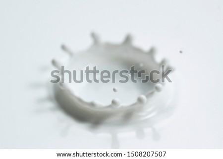 Crown seen in the moment when milk falls Royalty-Free Stock Photo #1508207507
