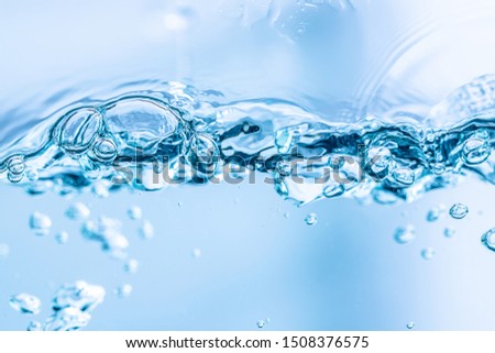 Bubbles air in the fresh water use for background