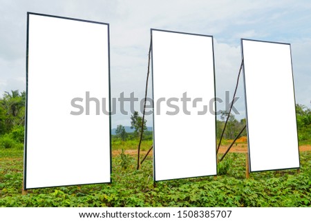 billboard blank for outdoor advertising poster or blank billboard for advertisement nature background