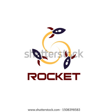 Rocket Logo Design Vector Template
