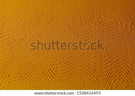 wonderful yellow loft curve cover on wall texture - abstract photo background
