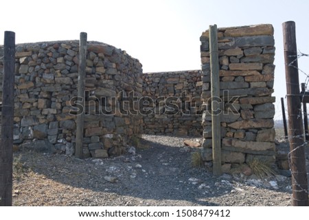 Stone fort used during the Anglo Boer War at Jansenville Royalty-Free Stock Photo #1508479412