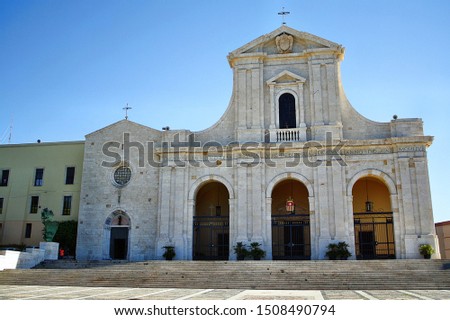 Sanctuary of Bonaria, Cagliari. Italy Royalty-Free Stock Photo #1508490794