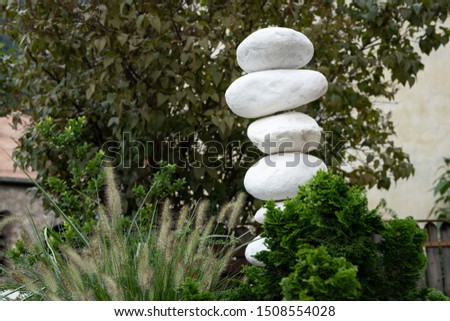 Stacket pebbles of white marble in Laas (South Tyrol, Italy)