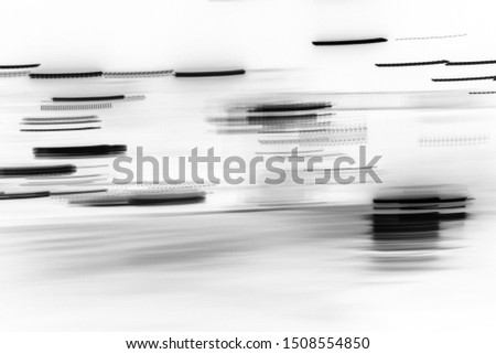 Abstract black lines on a white background