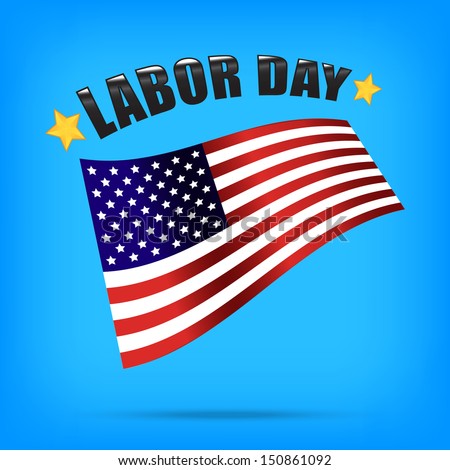 labor day american vector