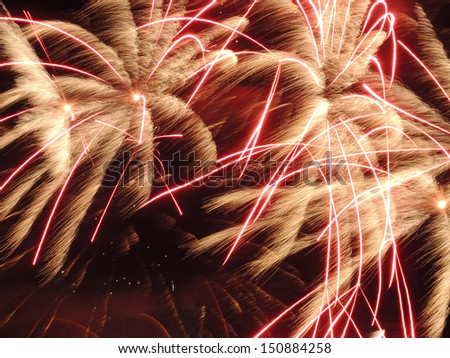 pictures of fireworks in the night sky