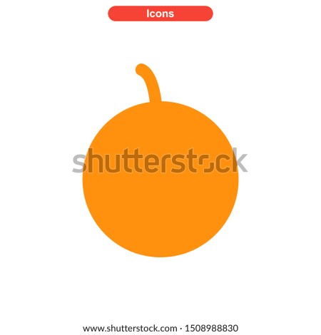 orange icon isolated sign symbol vector illustration - High quality colored vector icons
