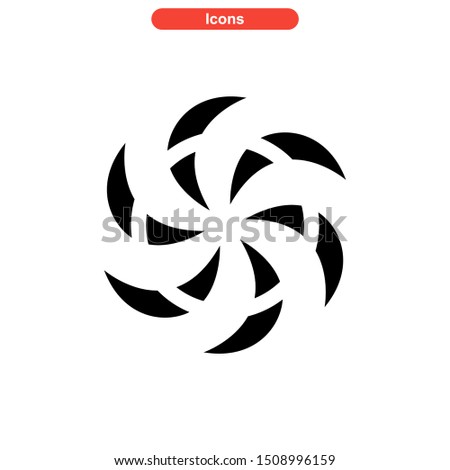 vortex icon isolated sign symbol vector illustration - High quality colored vector icons
