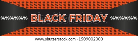 Black Friday Sale banner. Vector banner for shops, web. Vector Illustration EPS10