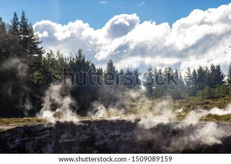 Wairakei geothermal valley near Taupo