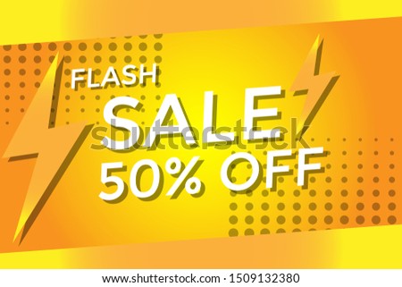 Modern Flash Sale Banner and Poster Background vector.