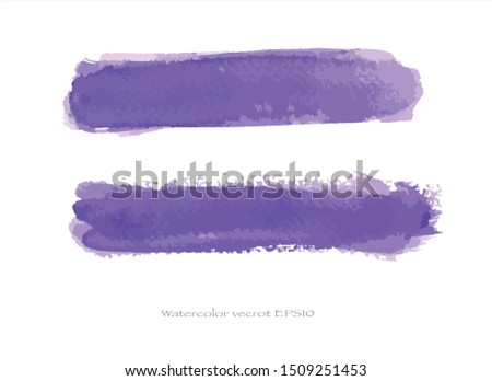 vector purple watercolor creative illustration.