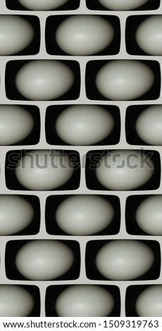 Egg home wallpaper bricks design