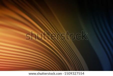 Dark Orange vector background with curved lines. A completely new colorful illustration in simple style. Elegant pattern for a brand book.