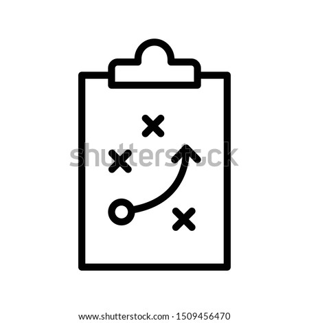strategy thin line vector icon Royalty-Free Stock Photo #1509456470