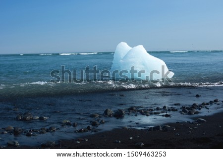 ICELAND: Jokulsarlon lagoon, Amazing cold landscape picture of icelandic glacier lagoon. Iceland, Europe.
