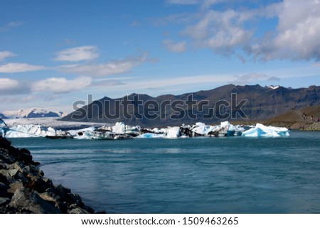 ICELAND: Jokulsarlon lagoon, Amazing cold landscape picture of icelandic glacier lagoon. Iceland, Europe.