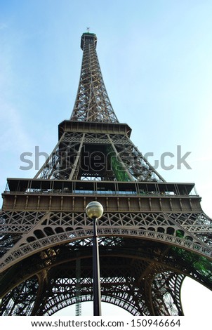 Eiffel Tower in Winter, Paris, France