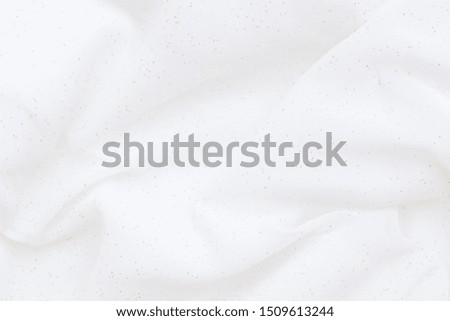 Luxury cloth texture with white fabric of silk for backdrop, wedding background. Seamless pattern of satin cotton.