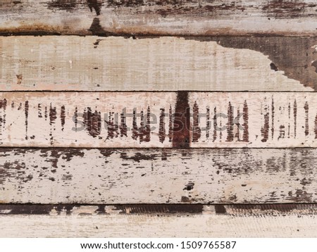 Painted old wood and plank wall texture for  blue background
