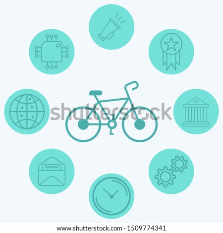 Bike vector icon sign symbol